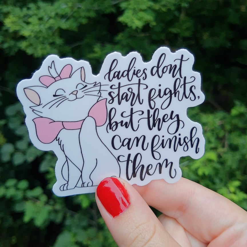 Vinyl Sticker - Marie Quote