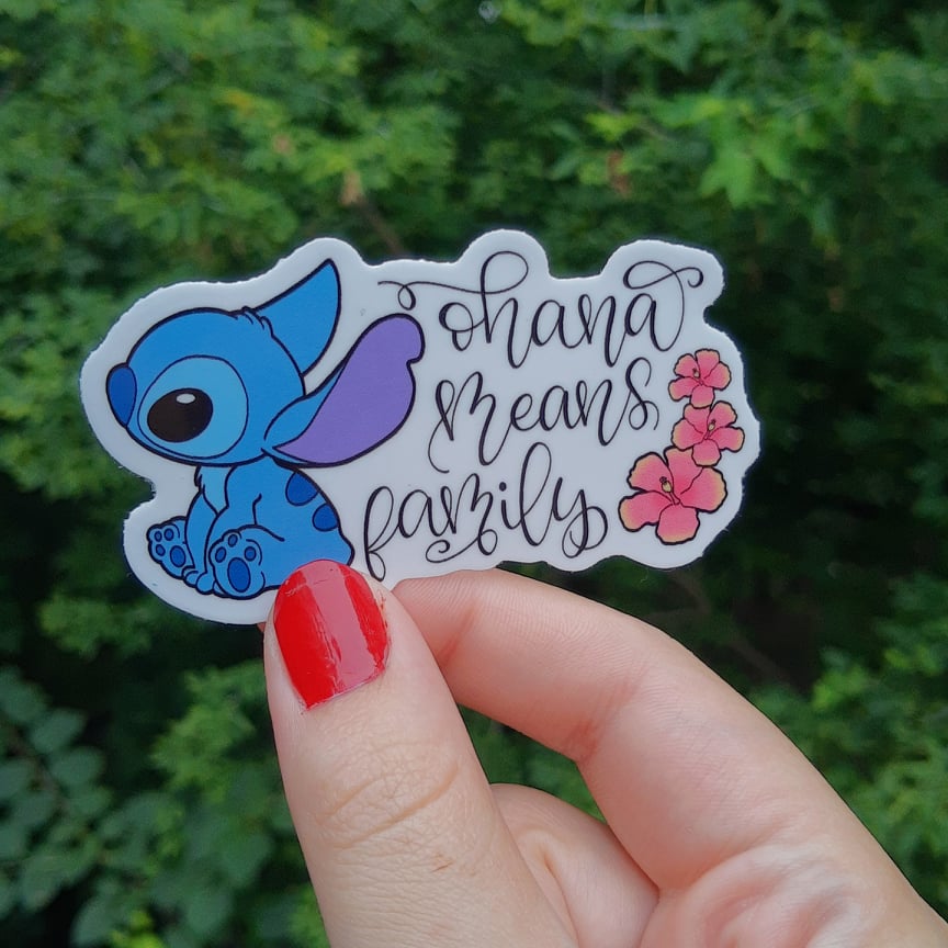 Vinyl Sticker - Ohana Means Family